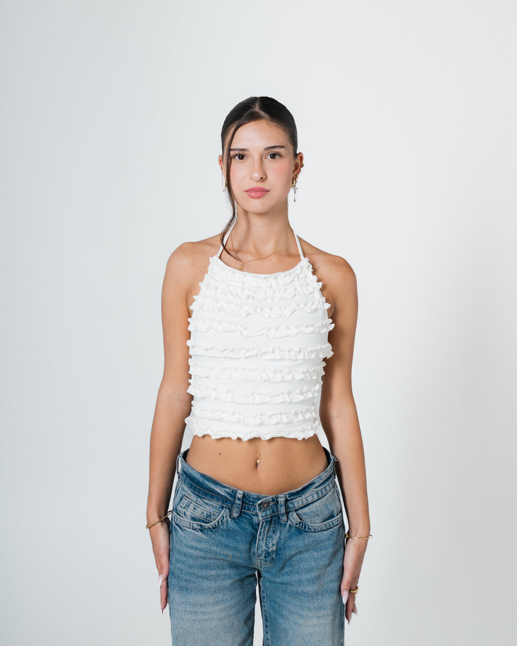 FRILLS WHITE TOP