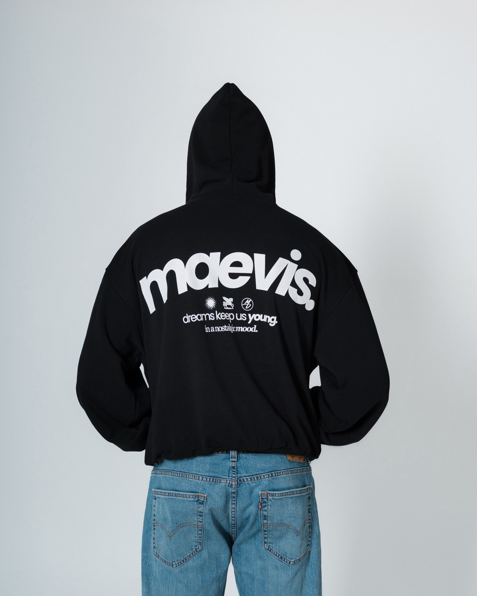 NOSTALGIC BLACK HOODIE