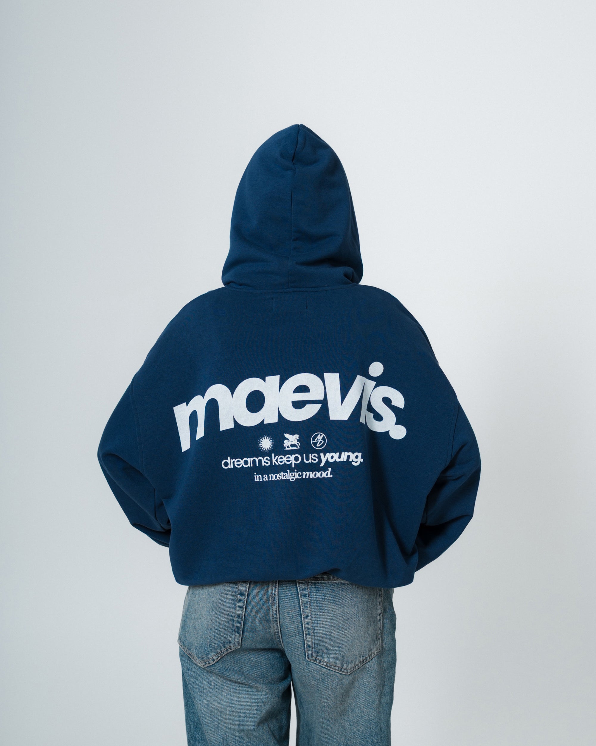 NOSTALGIC NAVY HOODIE