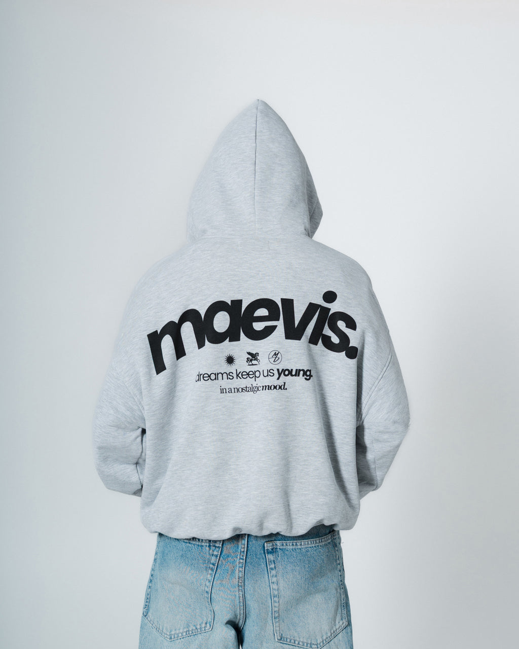 NOSTALGIC GREY HOODIE