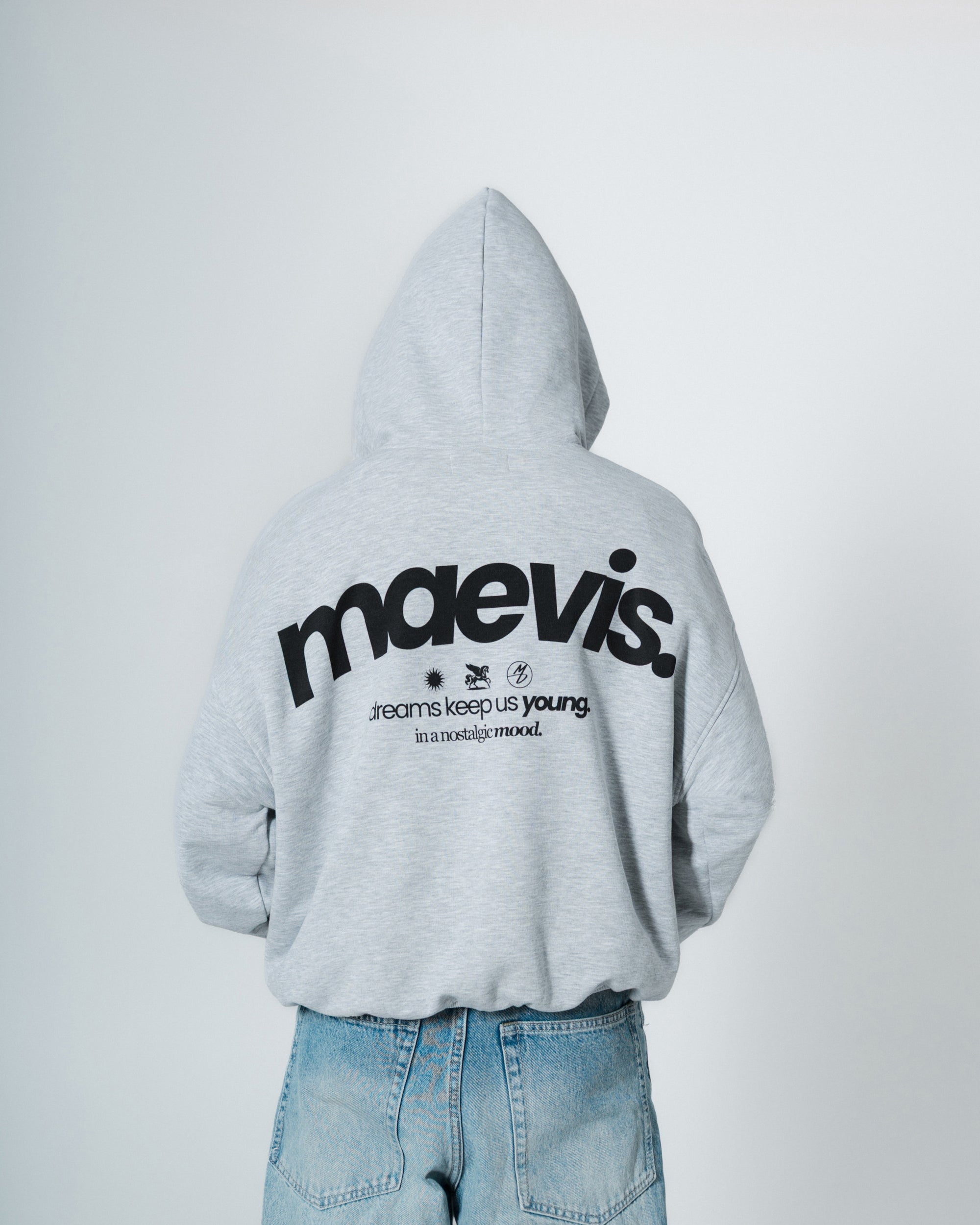 NOSTALGIC GREY HOODIE